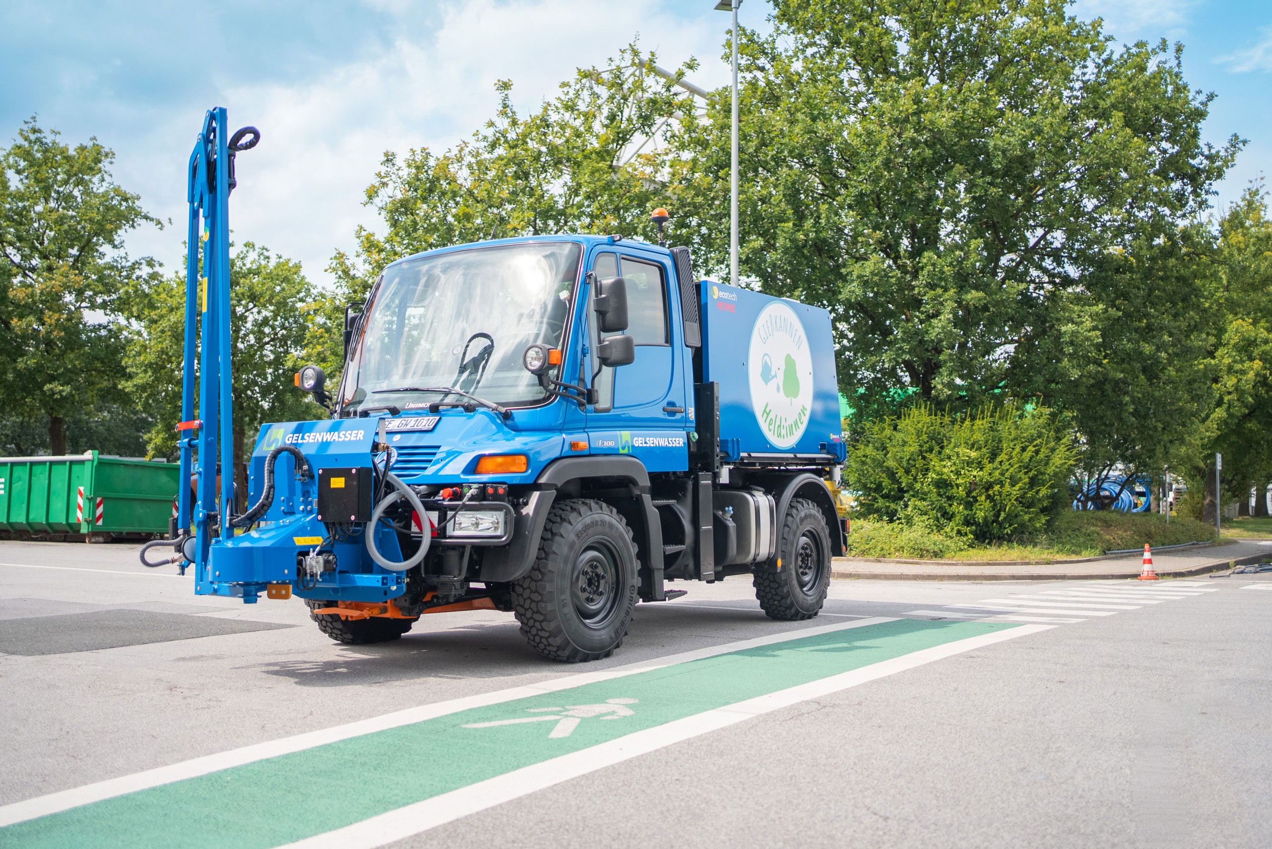 Unser neuer Unimog bei Gelsenwasser ist optimal ausgestattet