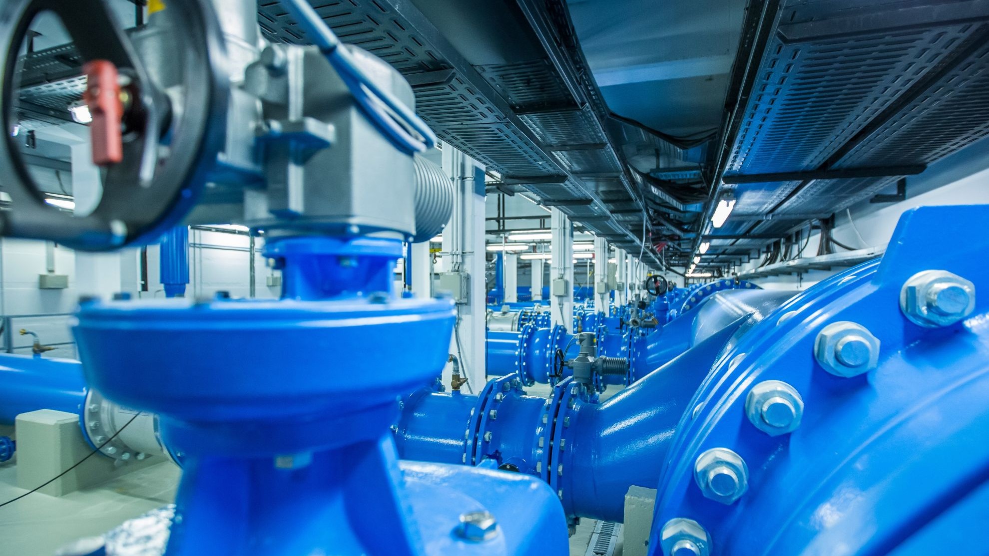 Wasserleitungen im Wasserwerk