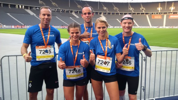 Team GELSENWASSER bei der deutschen Firmenlaufmeisterschaft in Berlin.