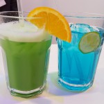 Cocktails Blau-grün