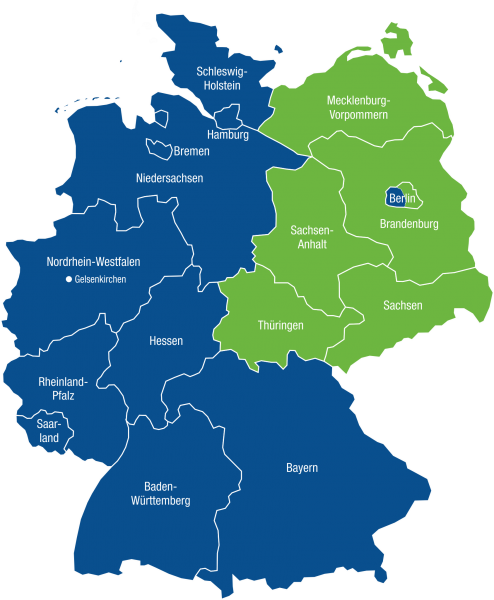 30 Jahre nach der Wiedervereinigung: Gelsenwasser hat 11 Beteilgungen in den östlichen Bundesländern