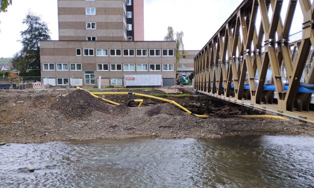 Hochwasser im Ahrtal: Team blau-grün repariert Gasnetzanschlüsse