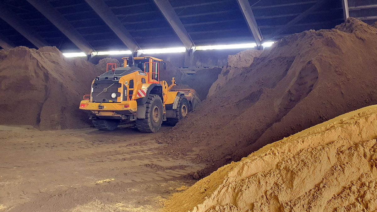 Bodenmanagement Rhein-Herne: So sieht der recycelte Siebsand aus.