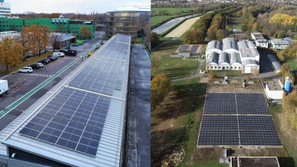 Zwei neue Photovoltaik-Anlagen bei Gelsenwasser